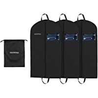 esonmus Funda Traje Ropa 3 pcs 128 x 60cm con Funda de Tela Enrollada a Mano no Tejida con la Ventana del PVC para el…